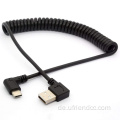 Custom 90-Grad Feder Coiled USB-C-Verlängerungskabel